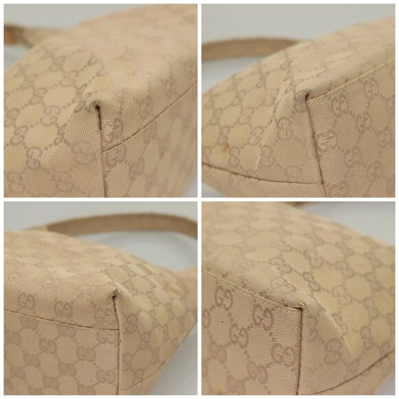 GUCCI GG Canvas Shoulder Bag Beige 001 3386 Auth - Picture 16 of 16